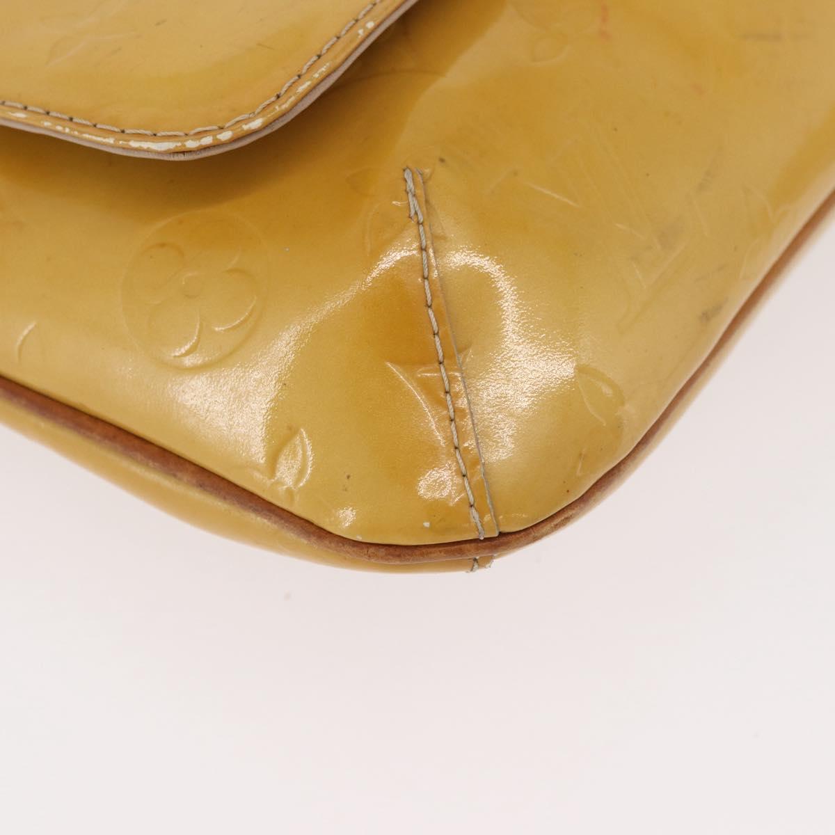 LOUIS VUITTON Monogram Vernis Thompson Street Bag Beige M91301 LV Auth bs35374