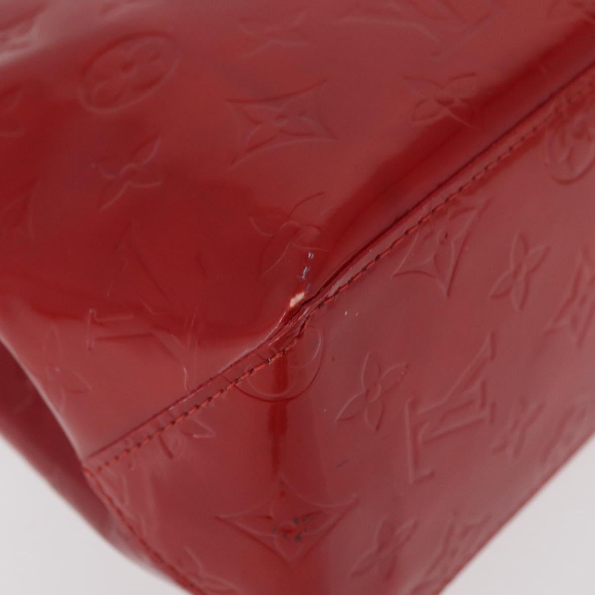 LOUIS VUITTON Monogram Vernis Reade PM Bag Pomme D'amour M91990 LV Auth bs35375
