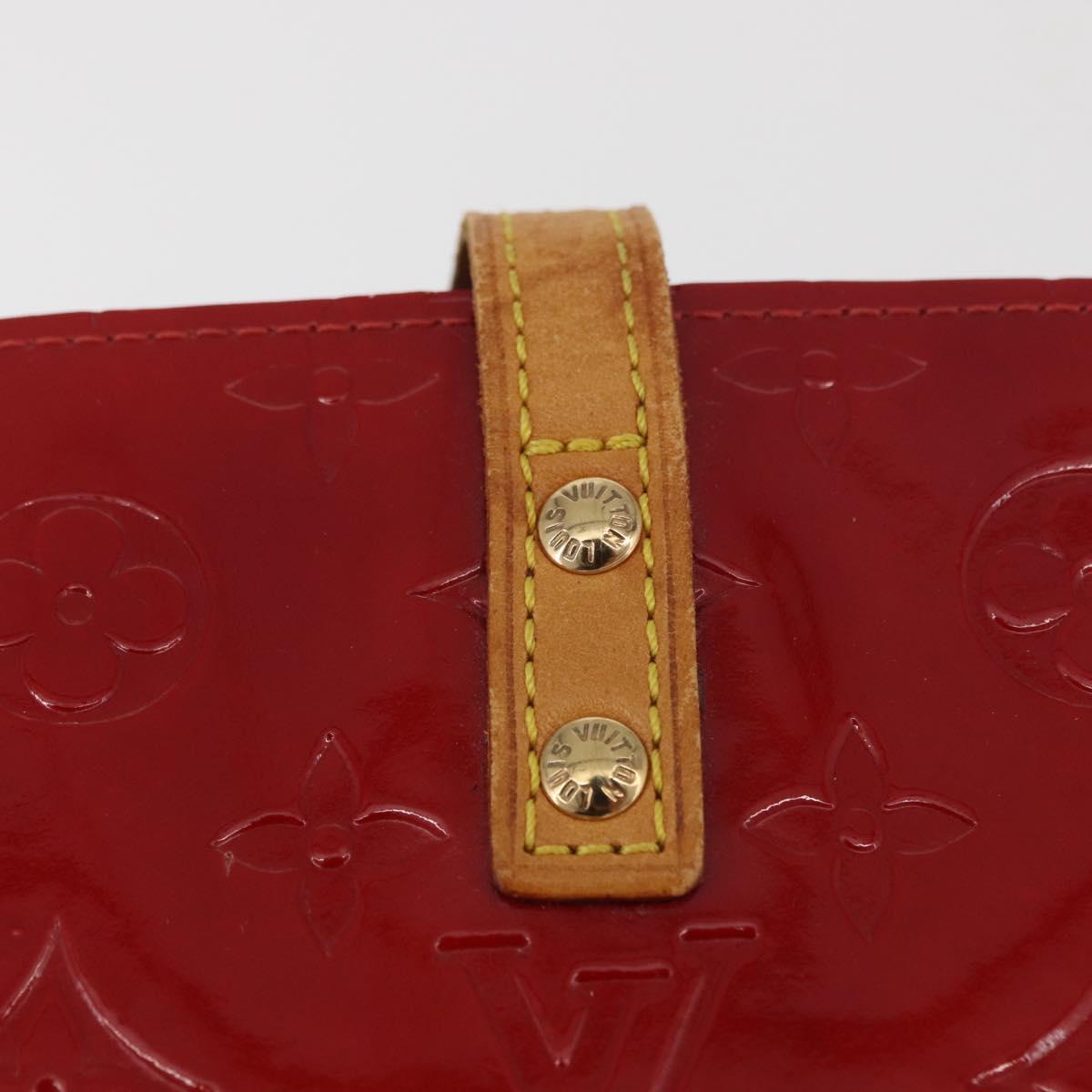 LOUIS VUITTON Monogram Vernis Reade PM Bag Pomme D'amour M91990 LV Auth bs35375