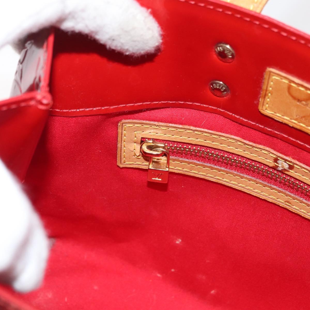 LOUIS VUITTON Monogram Vernis Reade PM Bag Pomme D'amour M91990 LV Auth bs35375
