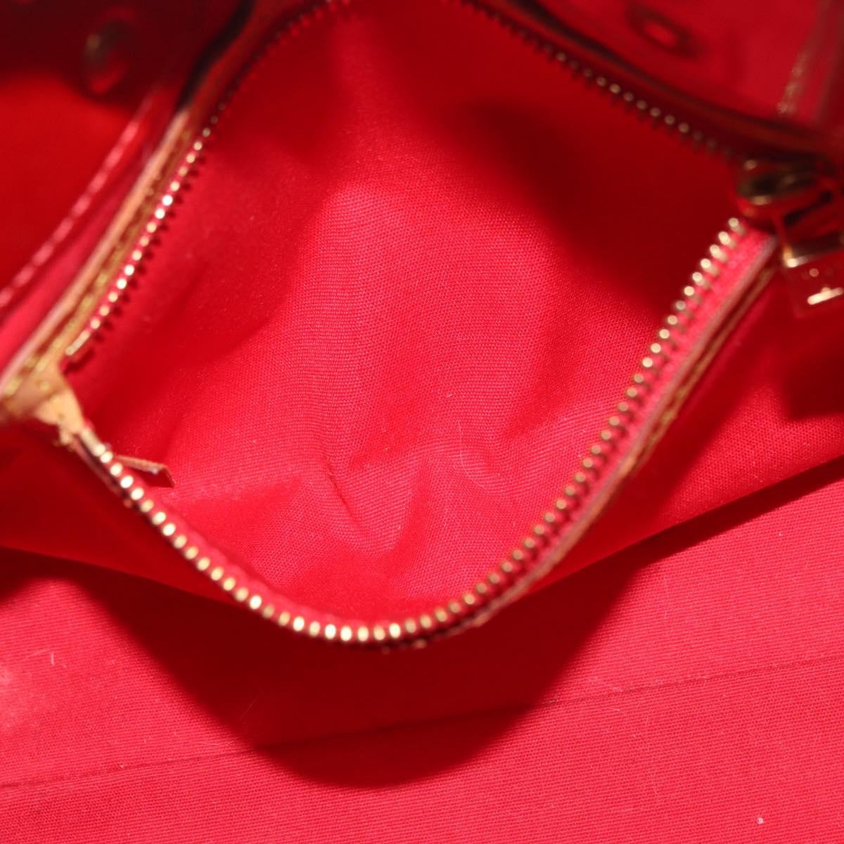 LOUIS VUITTON Monogram Vernis Reade PM Bag Pomme D'amour M91990 LV Auth bs35375