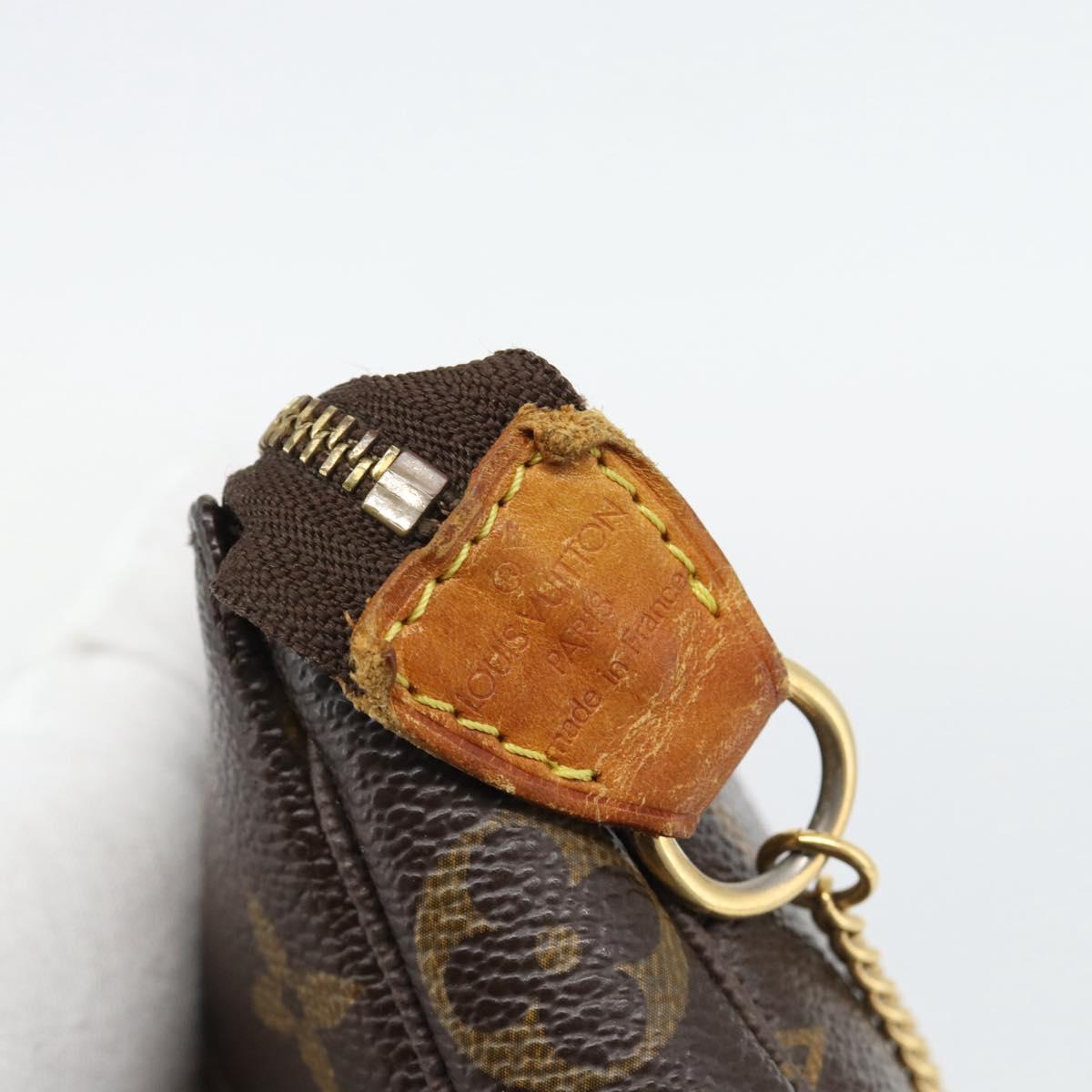LOUIS VUITTON Monogram Mini Pochette Accessoires Pouch T&B M60153 Auth bs35377