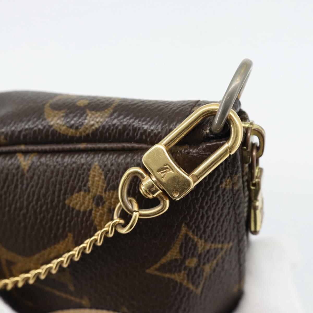 LOUIS VUITTON Monogram Mini Pochette Accessoires Pouch T&B M60153 Auth bs35377