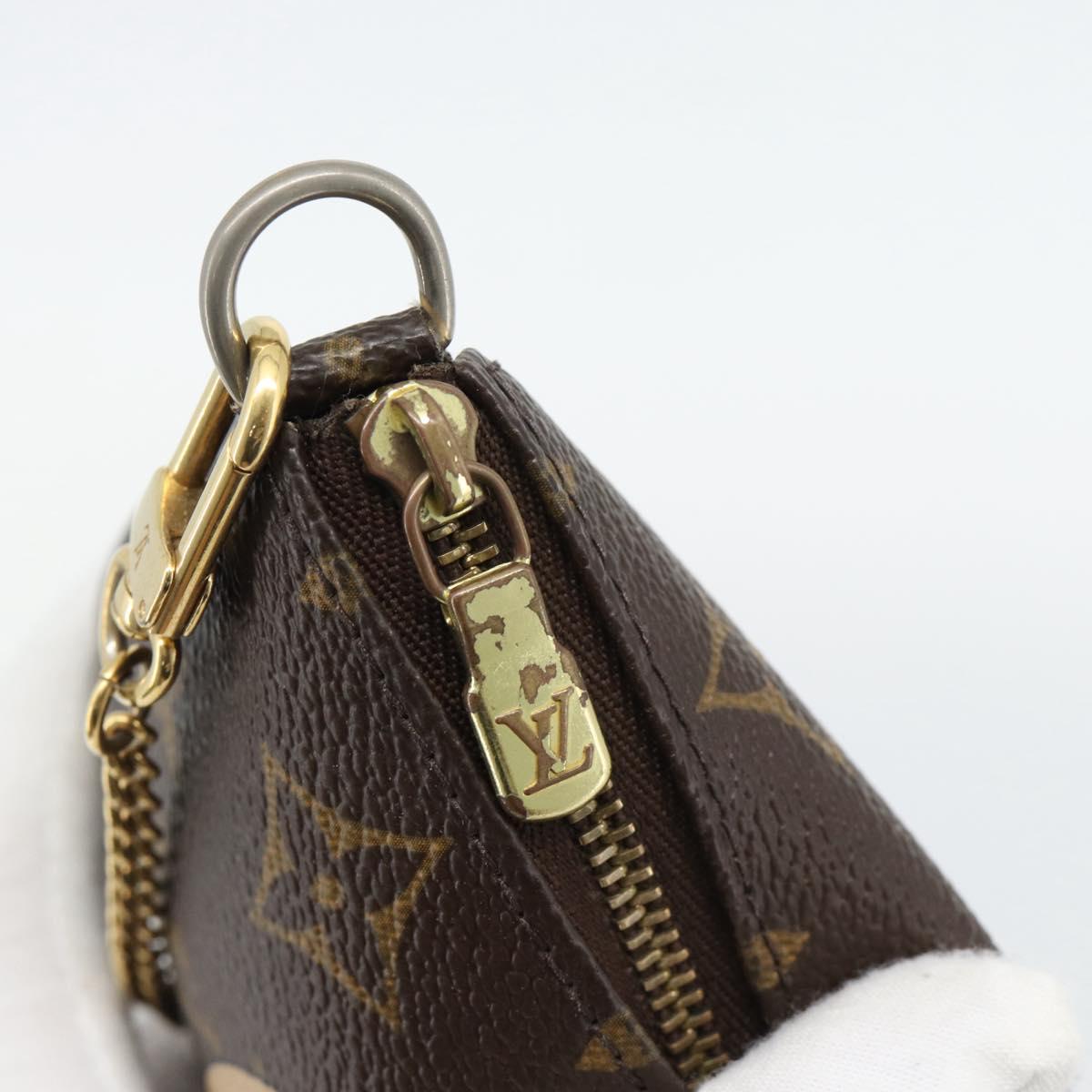 LOUIS VUITTON Monogram Mini Pochette Accessoires Pouch T&B M60153 Auth bs35377