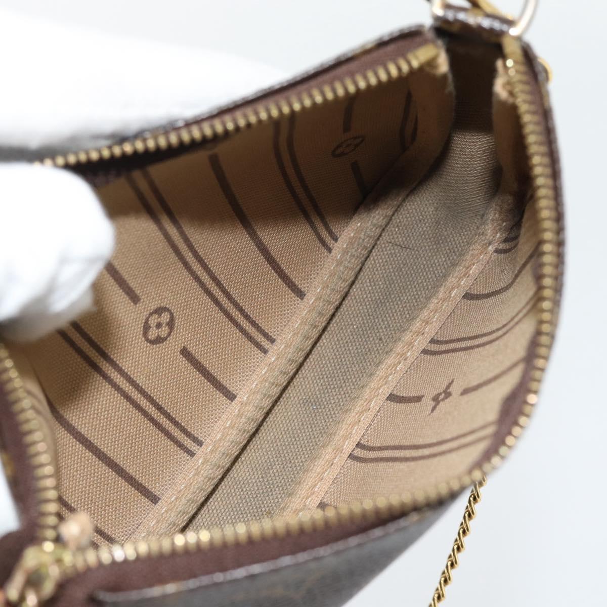 LOUIS VUITTON Monogram Mini Pochette Accessoires Pouch T&B M60153 Auth bs35377