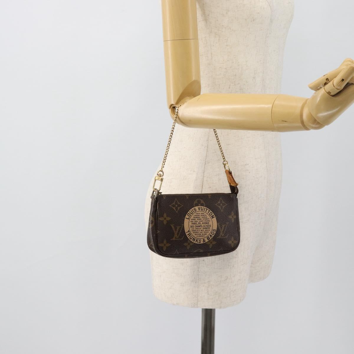 LOUIS VUITTON Monogram Mini Pochette Accessoires Pouch T&B M60153 Auth bs35377
