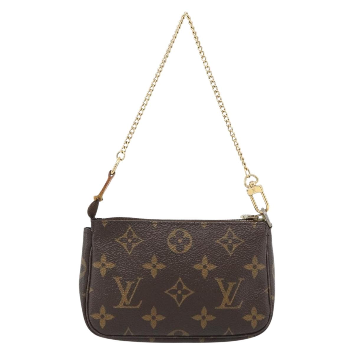 LOUIS VUITTON Monogram Mini Pochette Accessoires Pouch T&B M60153 Auth bs35377