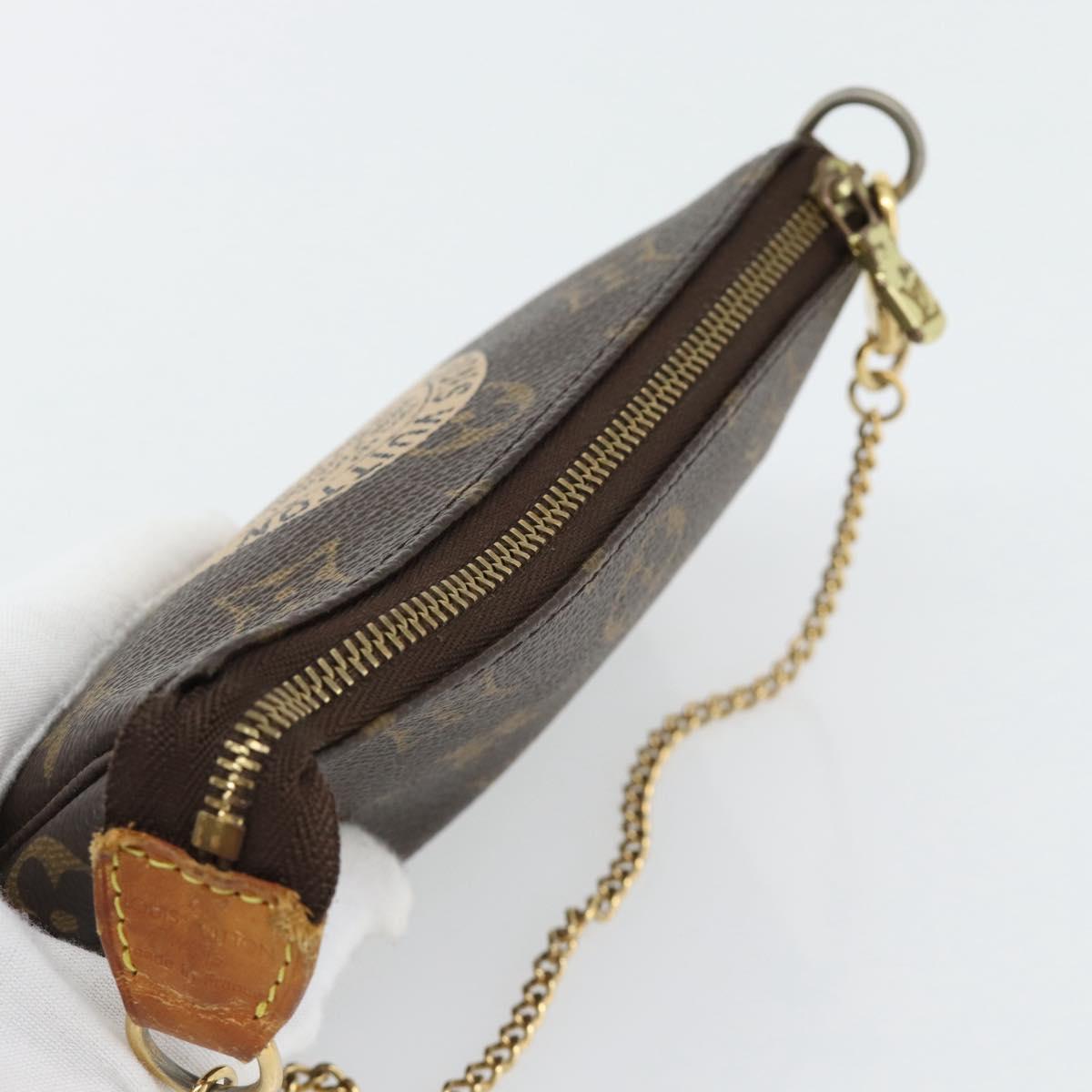 LOUIS VUITTON Monogram Mini Pochette Accessoires Pouch T&B M60153 Auth bs35377