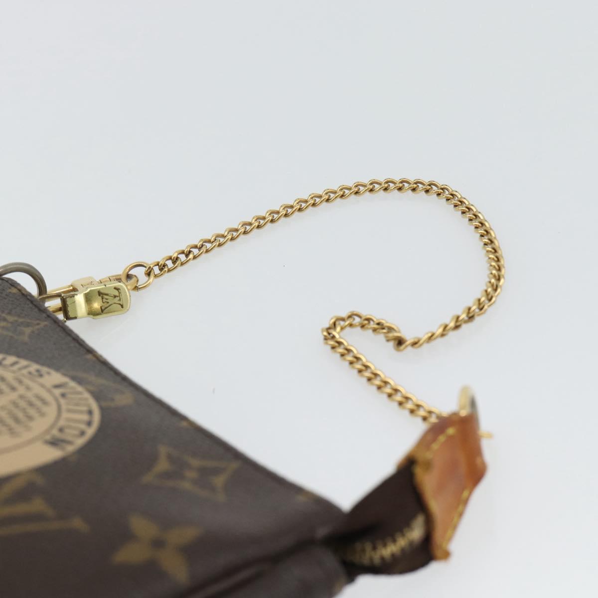 LOUIS VUITTON Monogram Mini Pochette Accessoires Pouch T&B M60153 Auth bs35377
