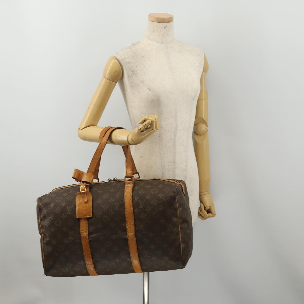 LOUIS VUITTON Monogram Sac Souple 45 Boston Bag M41624 LV Auth bs35386