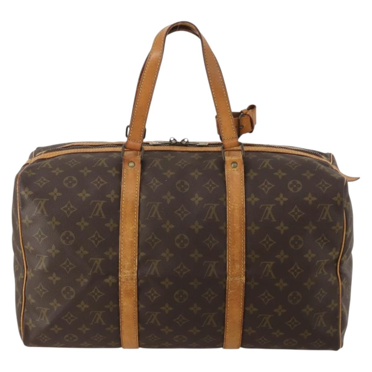 LOUIS VUITTON Monogram Sac Souple 45 Boston Bag M41624 LV Auth bs35386