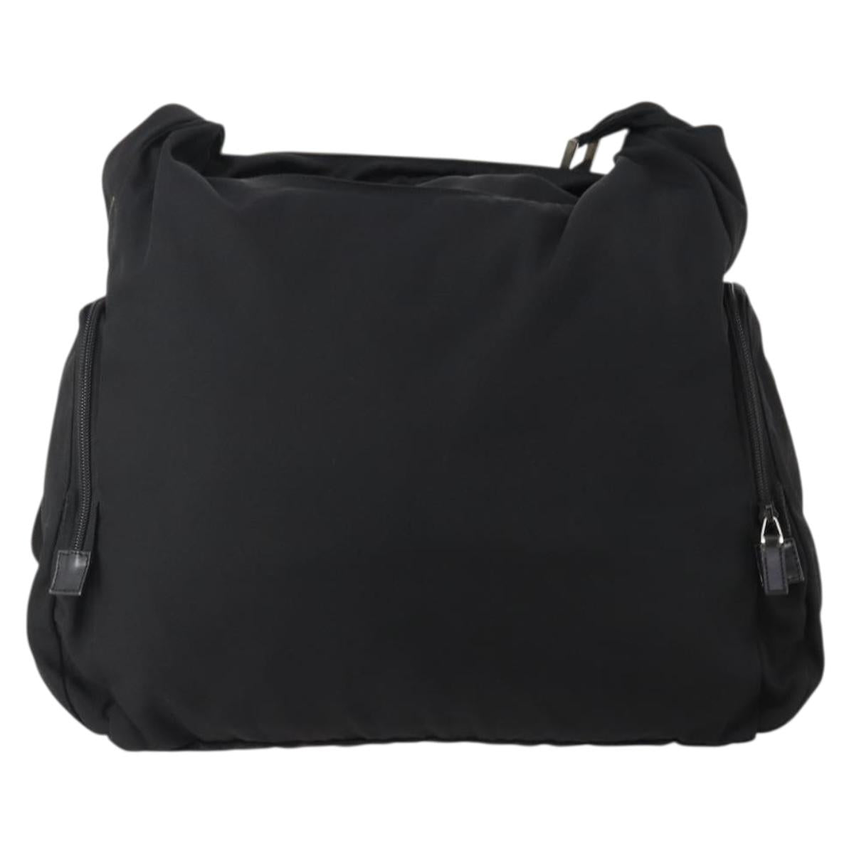 GUCCI Shoulder Bag Canvas Black Silver 019 0304 Auth bs35389