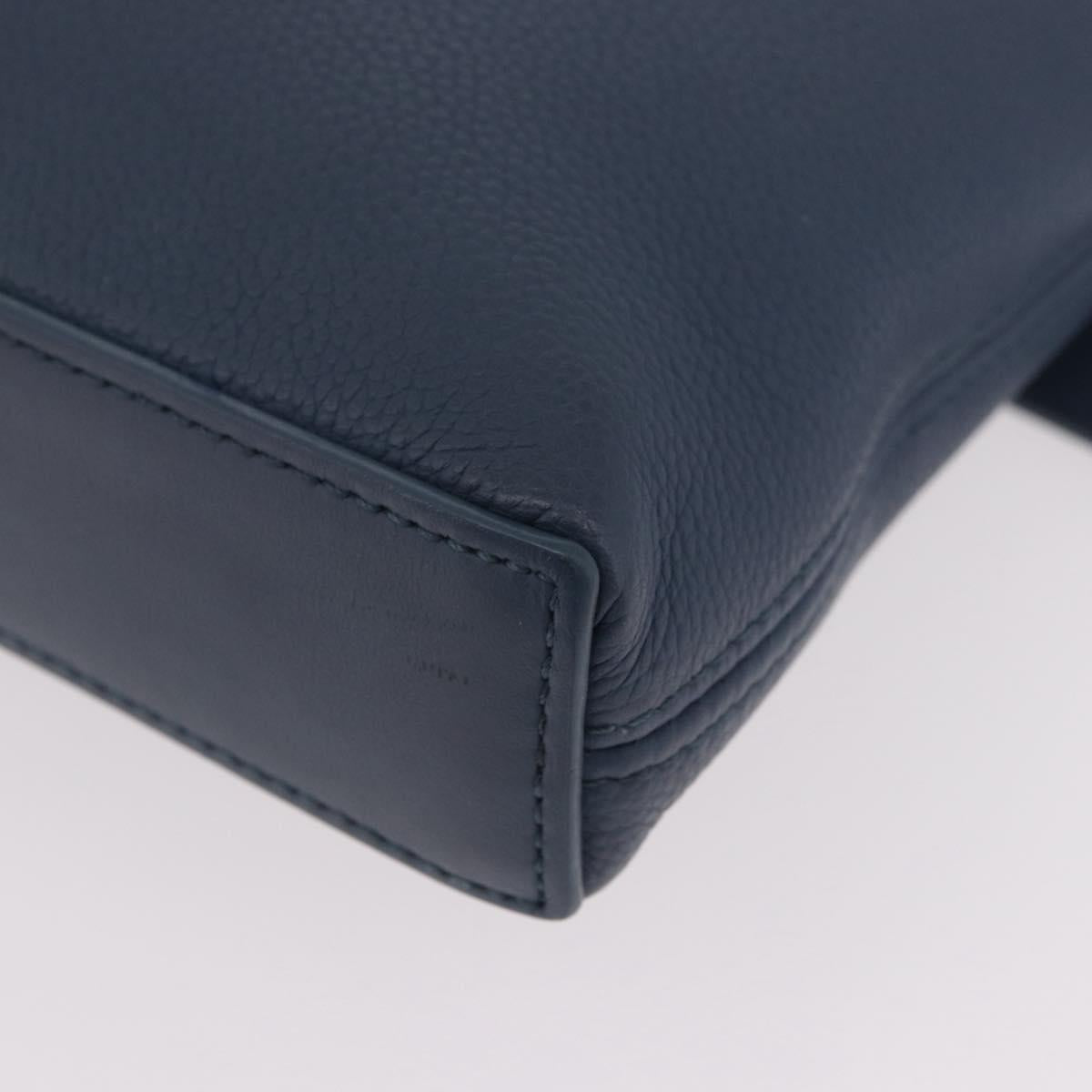LOUIS VUITTON Takeoff Pouch Cowhide leather Blue Atlantic M82813 Auth bs35391A
