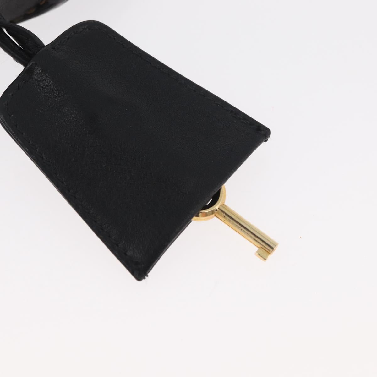 CHANEL Bicolore Business Bag Leather Black Gold CC Auth bs35400