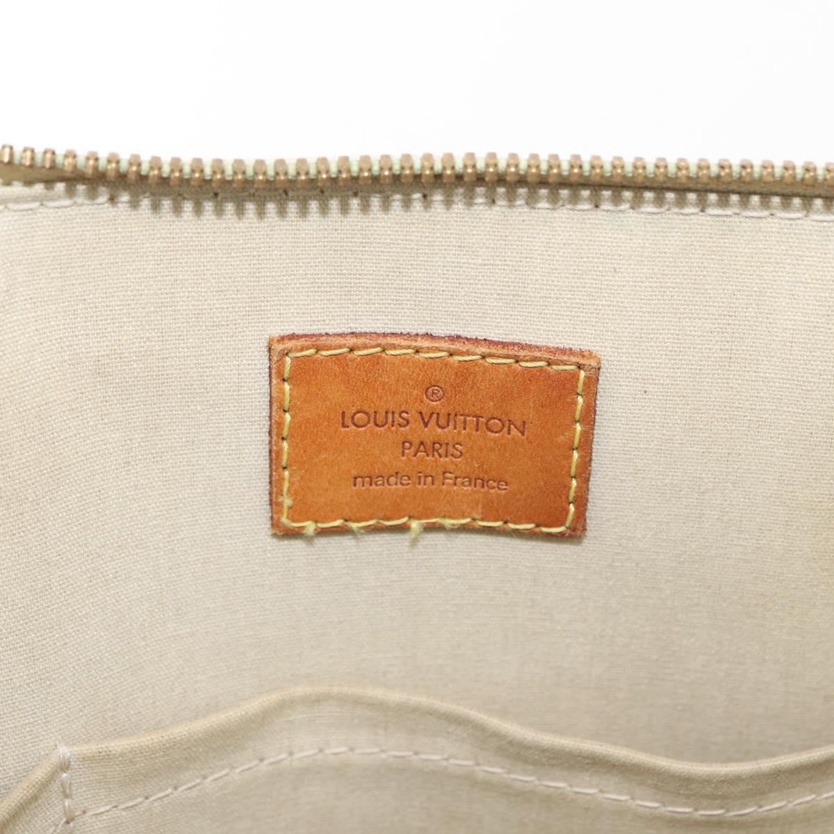 LOUIS VUITTON Monogram Vernis Alma PM Hand Bag Broncorail M91445 LV Auth bs35404