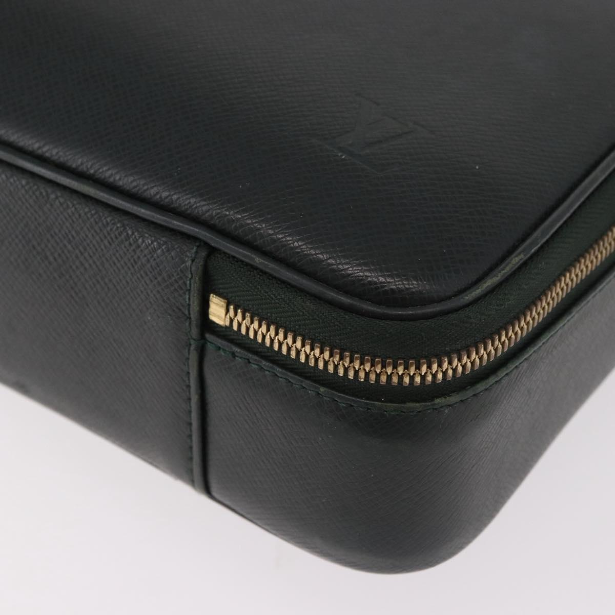 LOUIS VUITTON Taiga Porte Ordina Tour Odessa Bag Epicea M30834 LV Auth bs35414