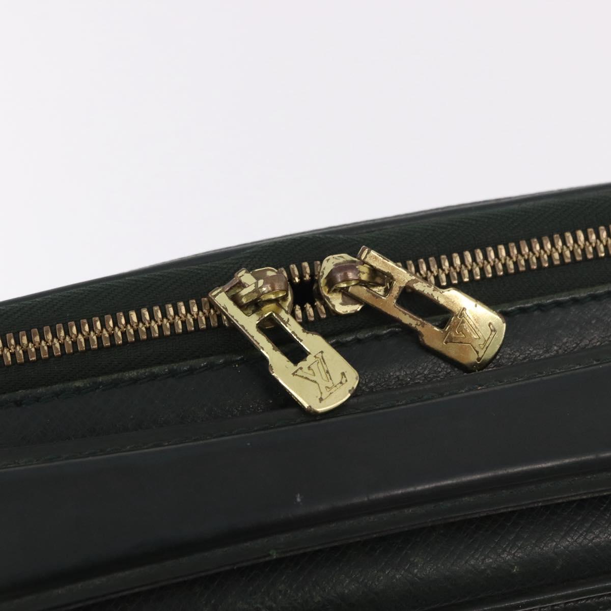 LOUIS VUITTON Taiga Porte Ordina Tour Odessa Bag Epicea M30834 LV Auth bs35414