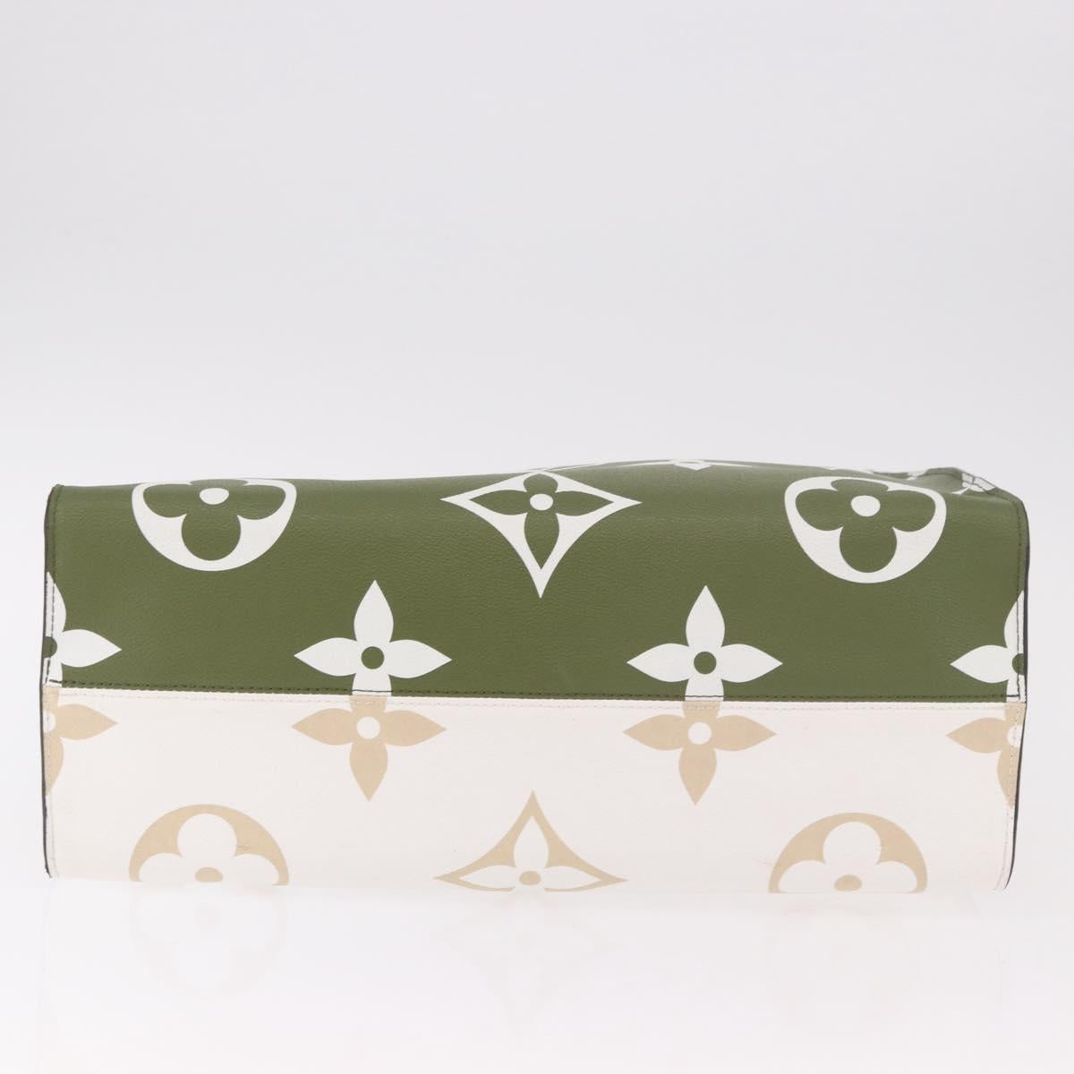 LOUIS VUITTON Monogram Giant On The Go GM Bag Khaki M44571 LV Auth bs35418SAM