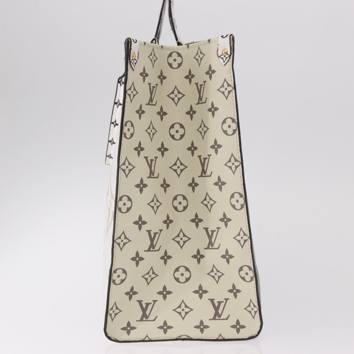 LOUIS VUITTON Monogram Giant On The Go GM Bag Khaki M44571 LV Auth bs35418SAM