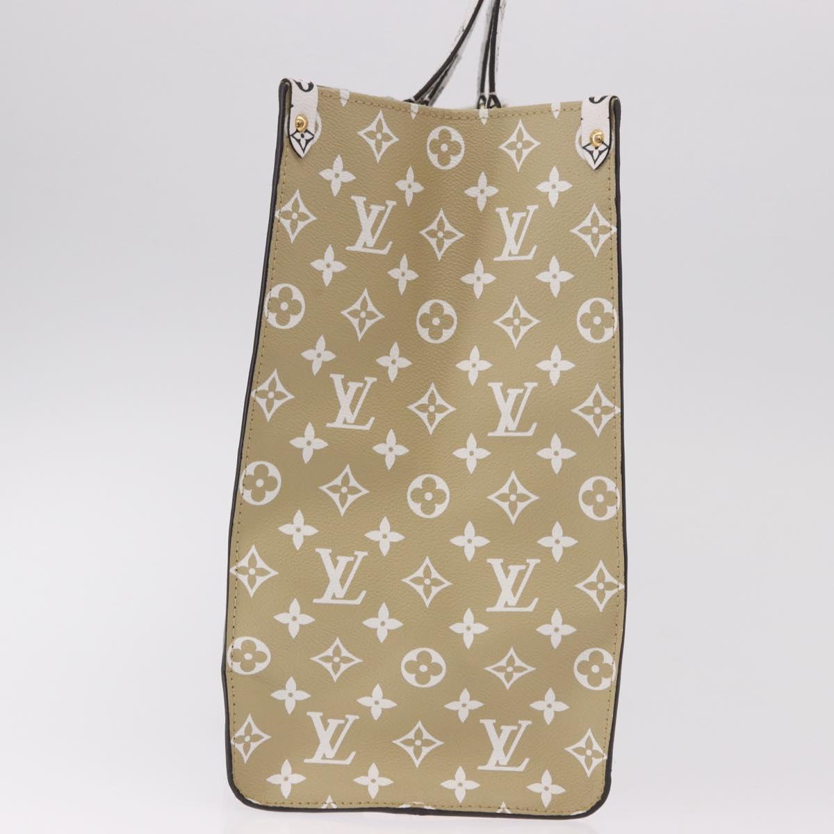 LOUIS VUITTON Monogram Giant On The Go GM Bag Khaki M44571 LV Auth bs35418SAM