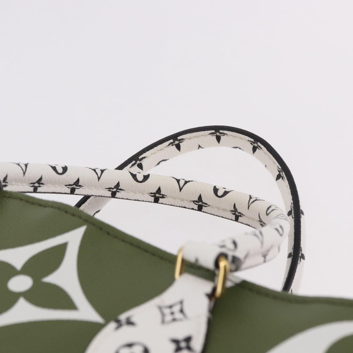 LOUIS VUITTON Monogram Giant On The Go GM Bag Khaki M44571 LV Auth bs35418SAM