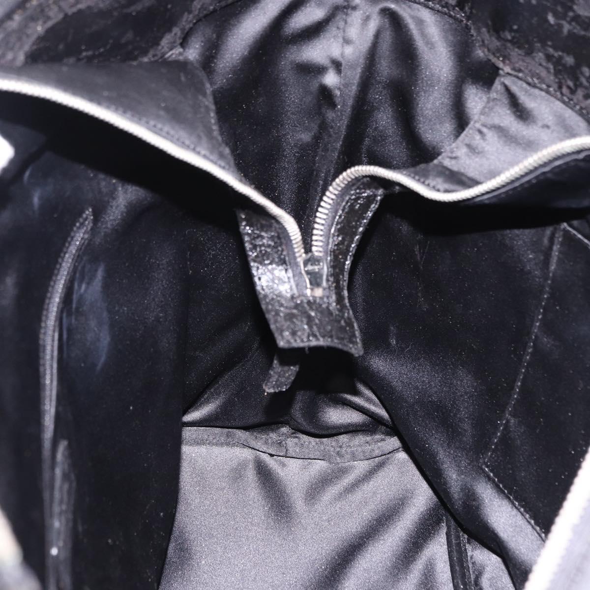 CHANEL Tote Bag Patent Leather Black CC Auth bs35420