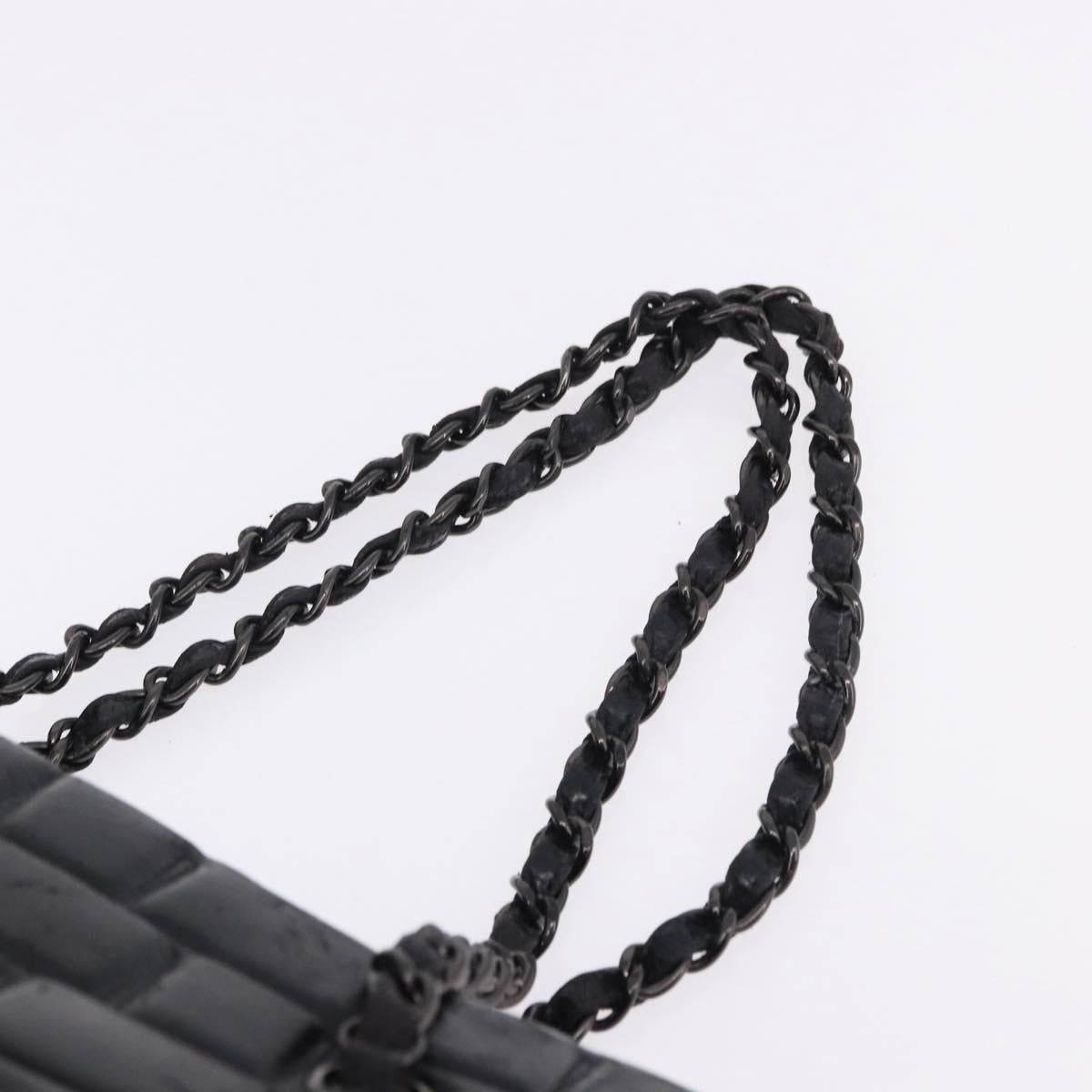 CHANEL Tote Bag Patent Leather Black CC Auth bs35420