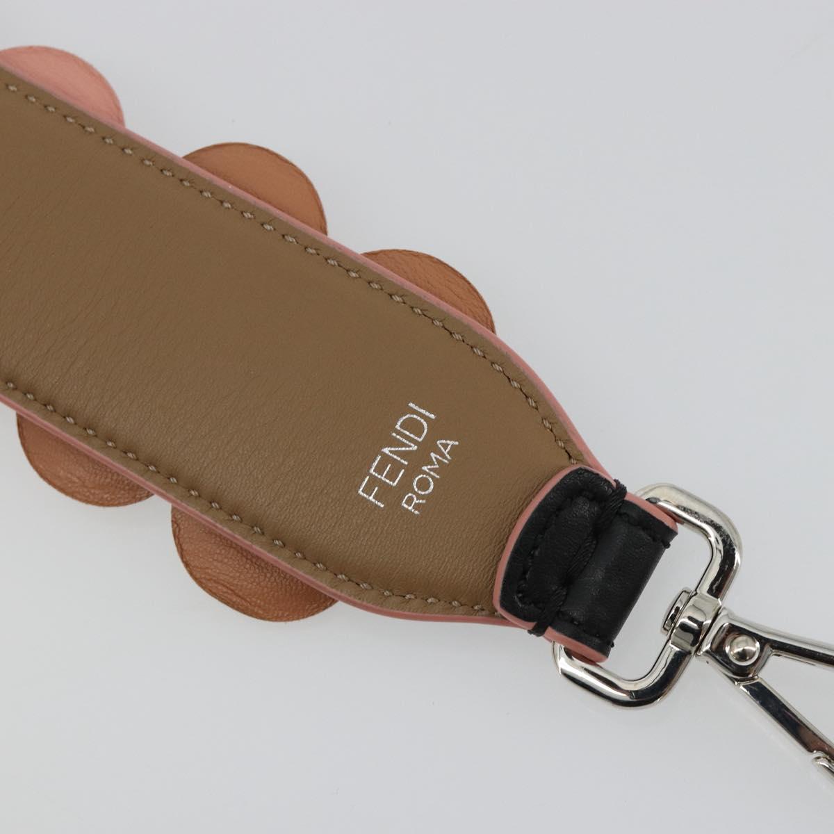 FENDI Shoulder Strap Leather 34.6"" Multicolor Silver Auth bs35426
