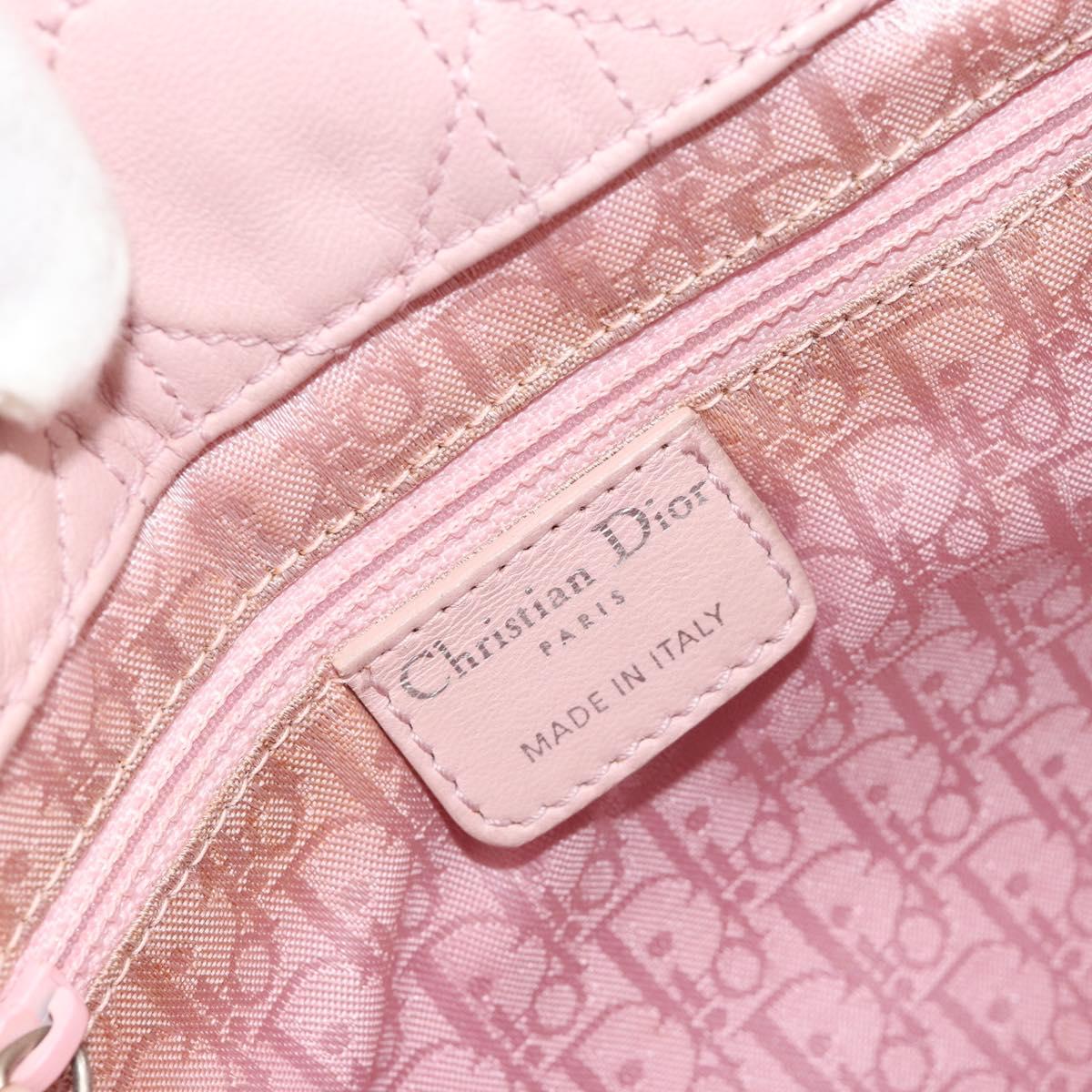 Christian Dior Canage Hand Bag 2way Pink Silver Auth bs35435A