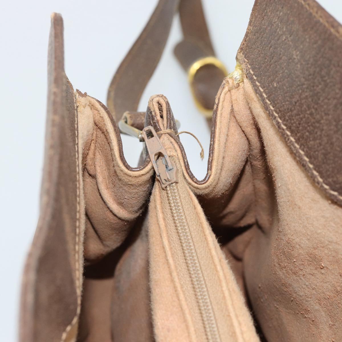 GUCCI GG Supreme Web Sherry Line Bag PVC Beige Gold 116 02 076 Auth bs35456