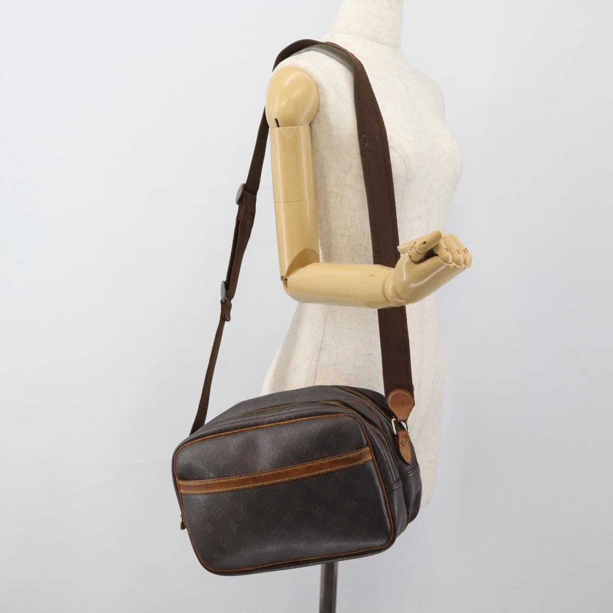 LOUIS VUITTON Monogram Reporter PM Shoulder Bag M45254 LV Auth bs35458