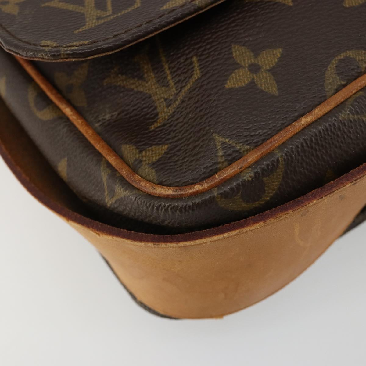 LOUIS VUITTON Monogram Cartouchiere MM Shoulder Bag M51253 LV Auth bs35460