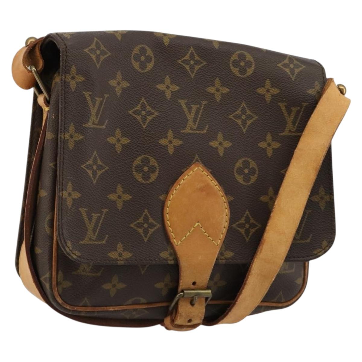 LOUIS VUITTON Monogram Cartouchiere MM Shoulder Bag M51253 LV Auth bs35460