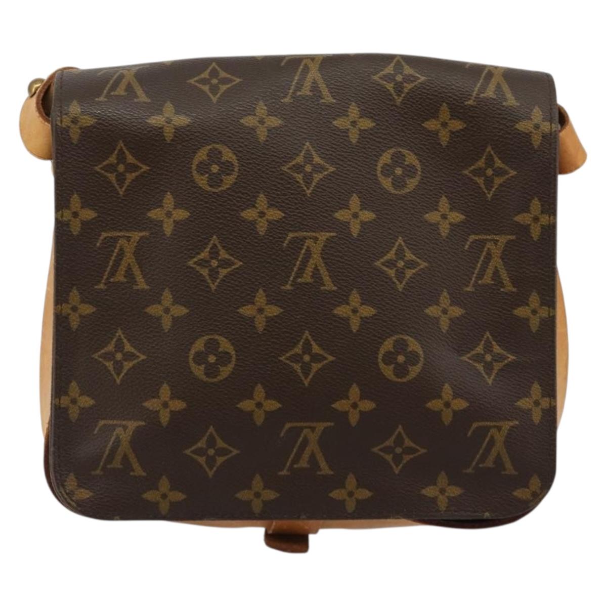 LOUIS VUITTON Monogram Cartouchiere MM Shoulder Bag M51253 LV Auth bs35460