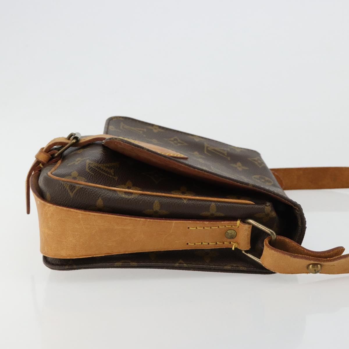 LOUIS VUITTON Monogram Cartouchiere MM Shoulder Bag M51253 LV Auth bs35460