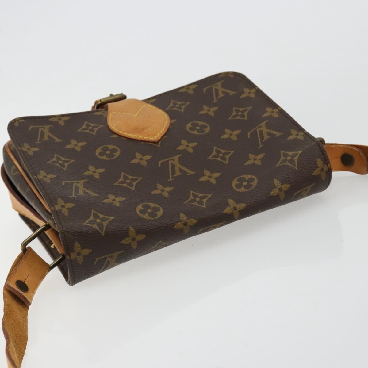 LOUIS VUITTON Monogram Cartouchiere MM Shoulder Bag M51253 LV Auth bs35460
