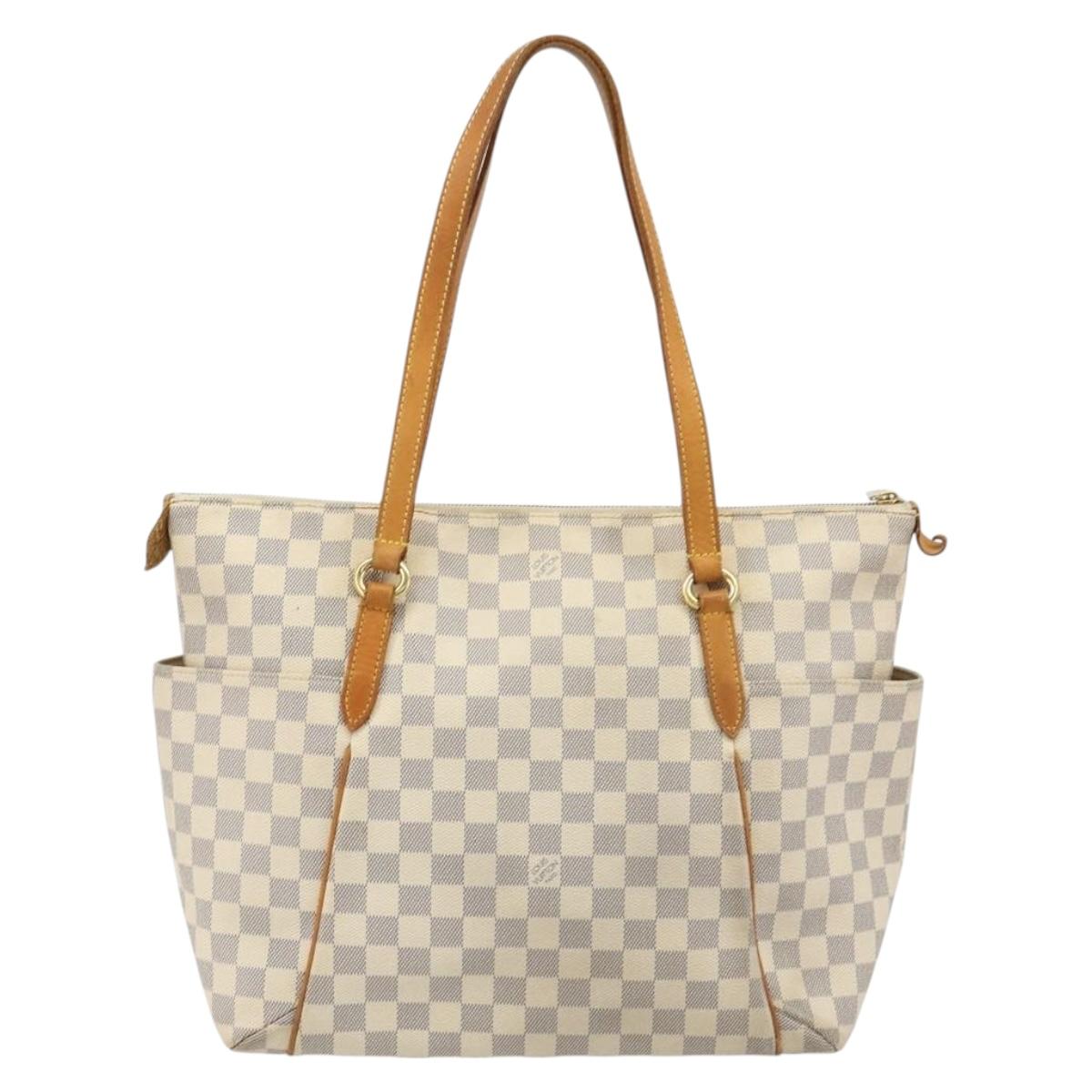 LOUIS VUITTON Damier Azur Totally PM Tote Bag N41280 LV Auth bs35467