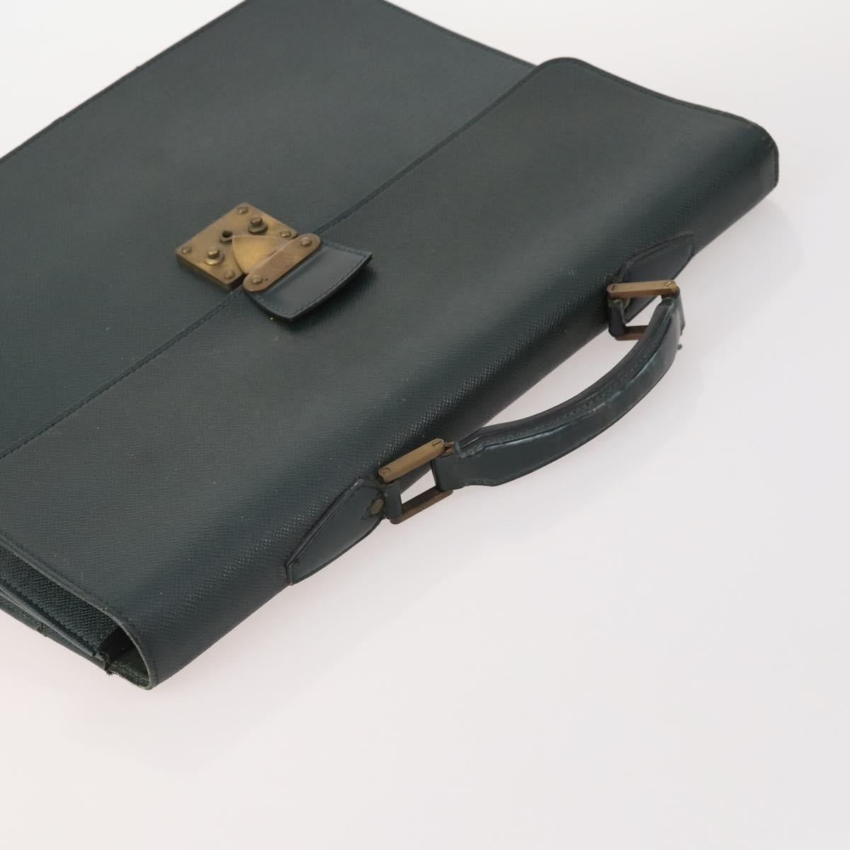 LOUIS VUITTON Taiga Serviette Kourad Business 2 Set Acajou Epicea Auth bs35468