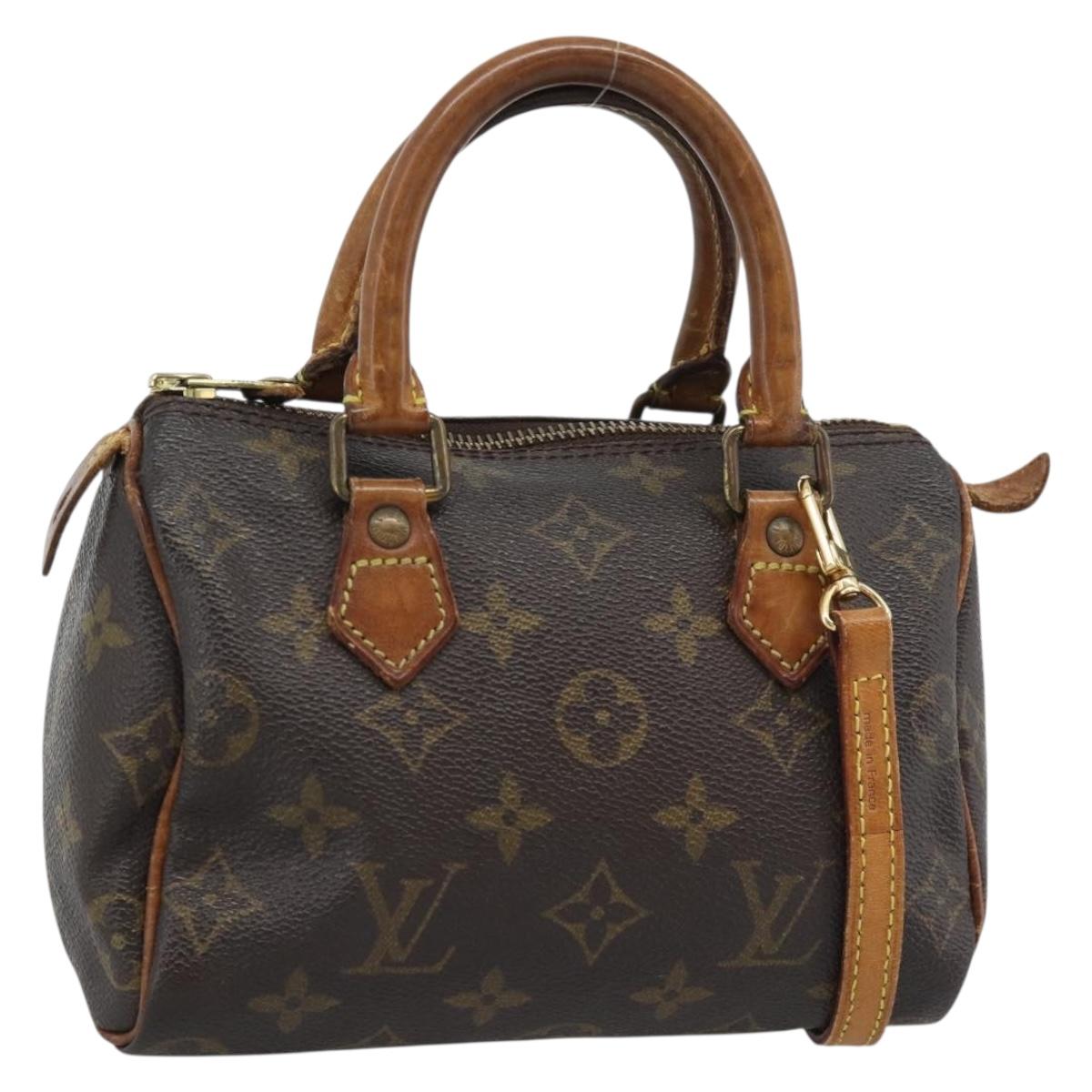 LOUIS VUITTON Monogram Mini Speedy Bandouliere Japon 88 Bag M99014 Auth bs35472