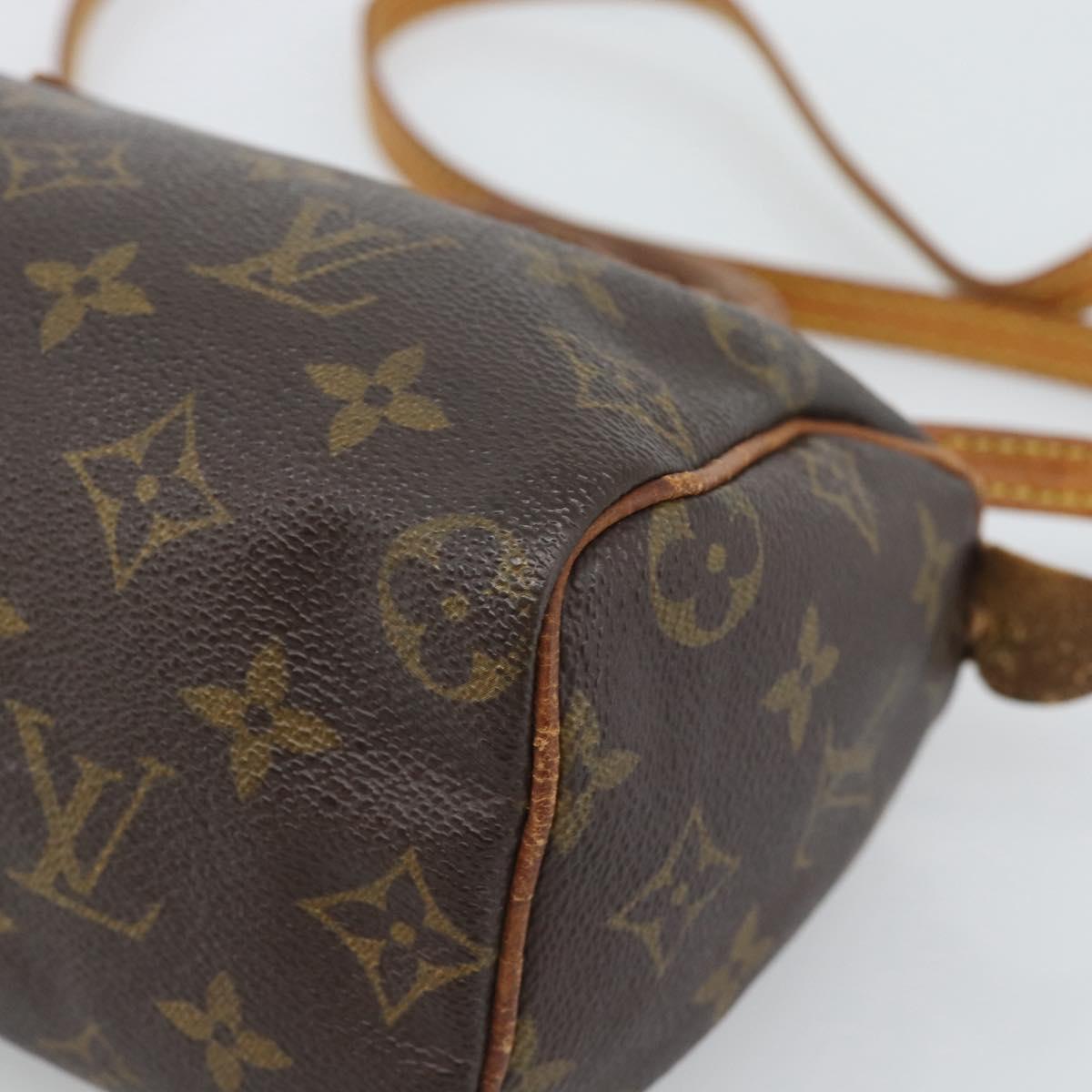 LOUIS VUITTON Monogram Mini Speedy Bandouliere Japon 88 Bag M99014 Auth bs35472