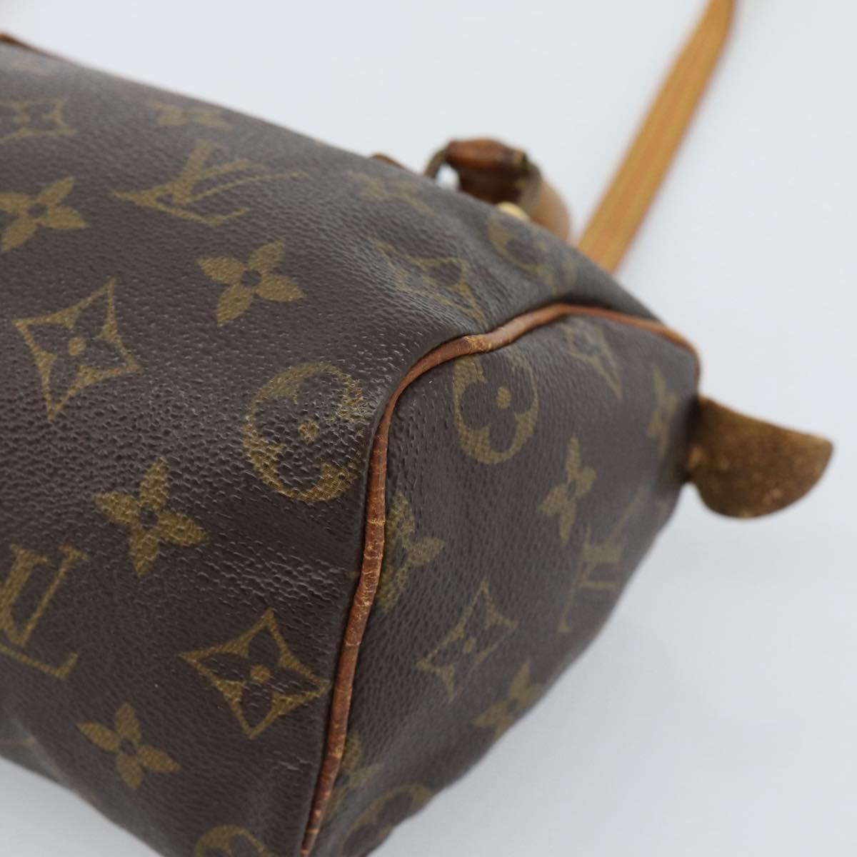 LOUIS VUITTON Monogram Mini Speedy Bandouliere Japon 88 Bag M99014 Auth bs35472