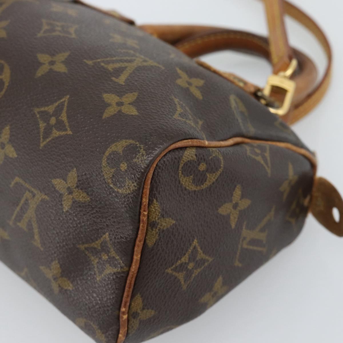 LOUIS VUITTON Monogram Mini Speedy Bandouliere Japon 88 Bag M99014 Auth bs35472
