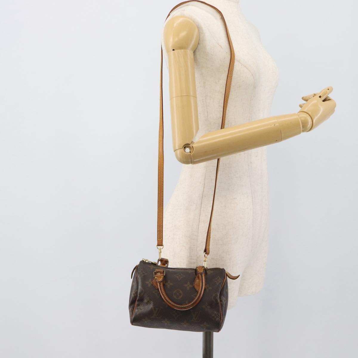 LOUIS VUITTON Monogram Mini Speedy Bandouliere Japon 88 Bag M99014 Auth bs35472