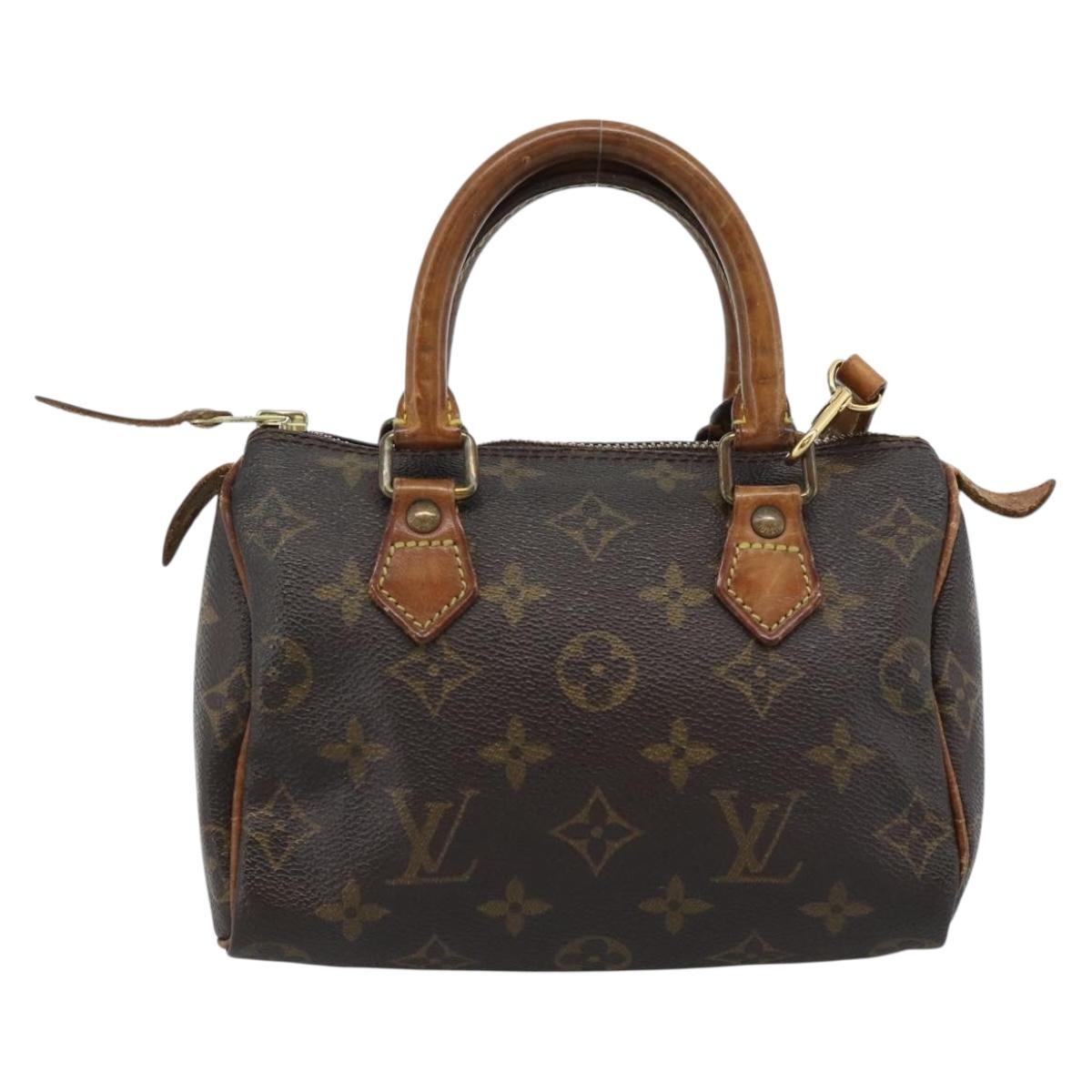 LOUIS VUITTON Monogram Mini Speedy Bandouliere Japon 88 Bag M99014 Auth bs35472
