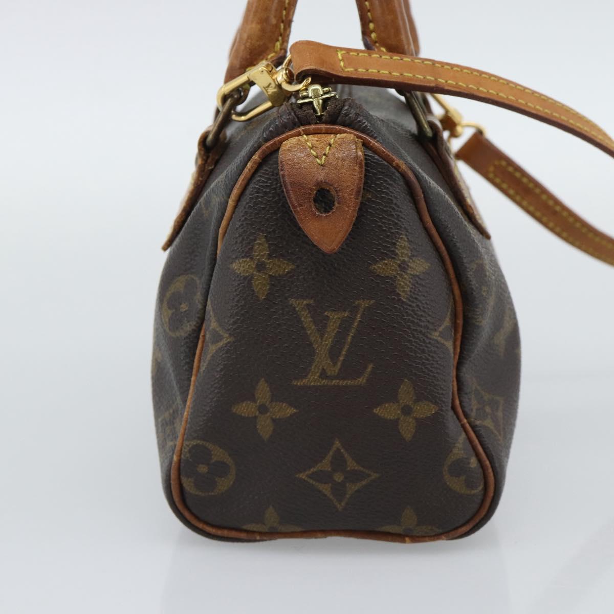 LOUIS VUITTON Monogram Mini Speedy Bandouliere Japon 88 Bag M99014 Auth bs35472