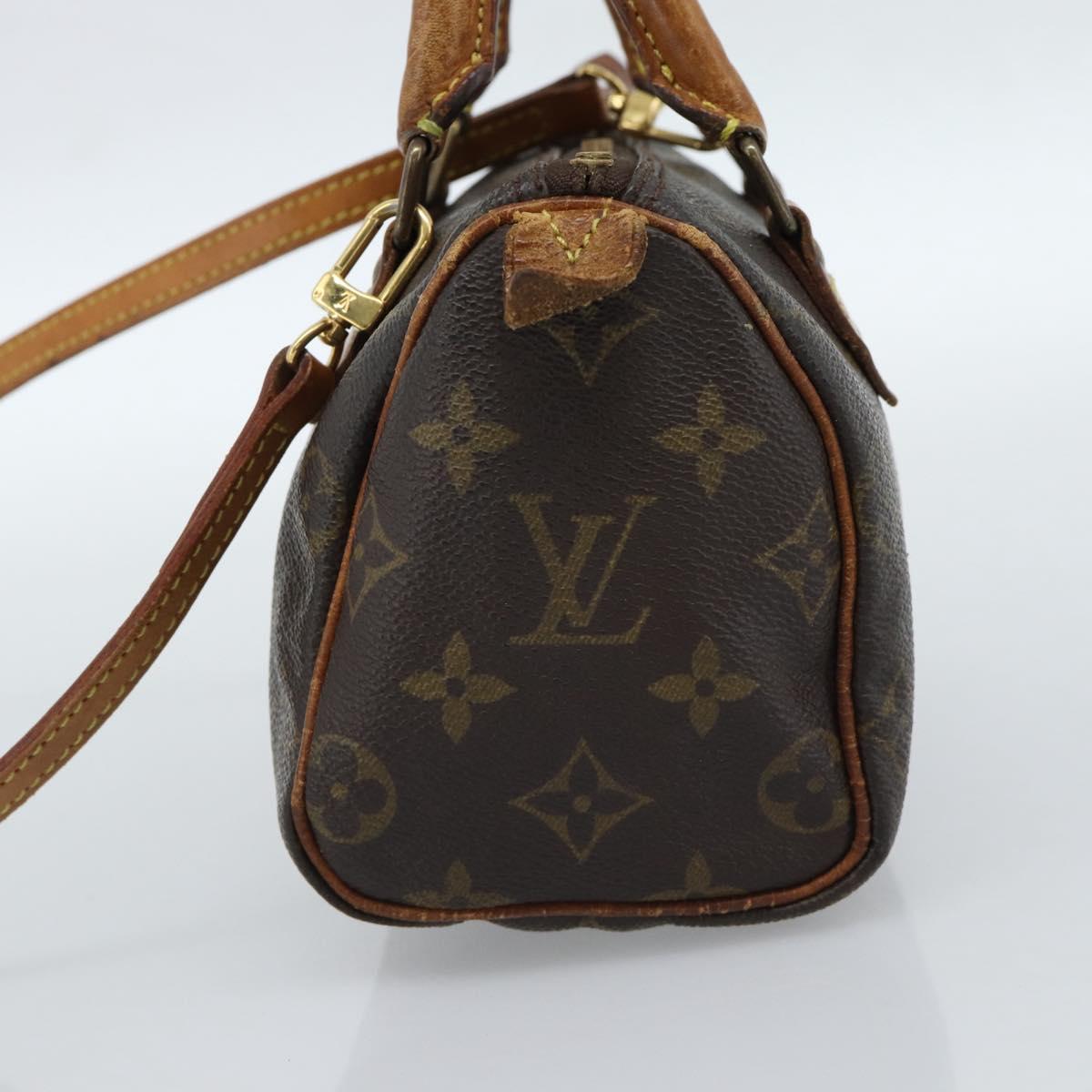 LOUIS VUITTON Monogram Mini Speedy Bandouliere Japon 88 Bag M99014 Auth bs35472