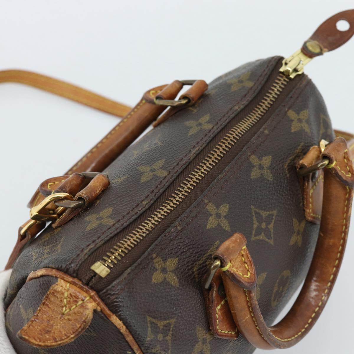 LOUIS VUITTON Monogram Mini Speedy Bandouliere Japon 88 Bag M99014 Auth bs35472