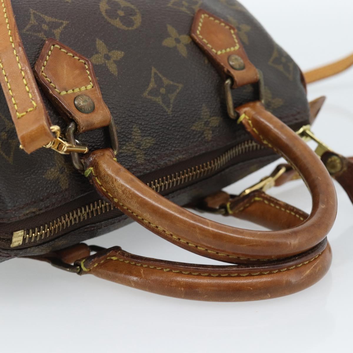 LOUIS VUITTON Monogram Mini Speedy Bandouliere Japon 88 Bag M99014 Auth bs35472
