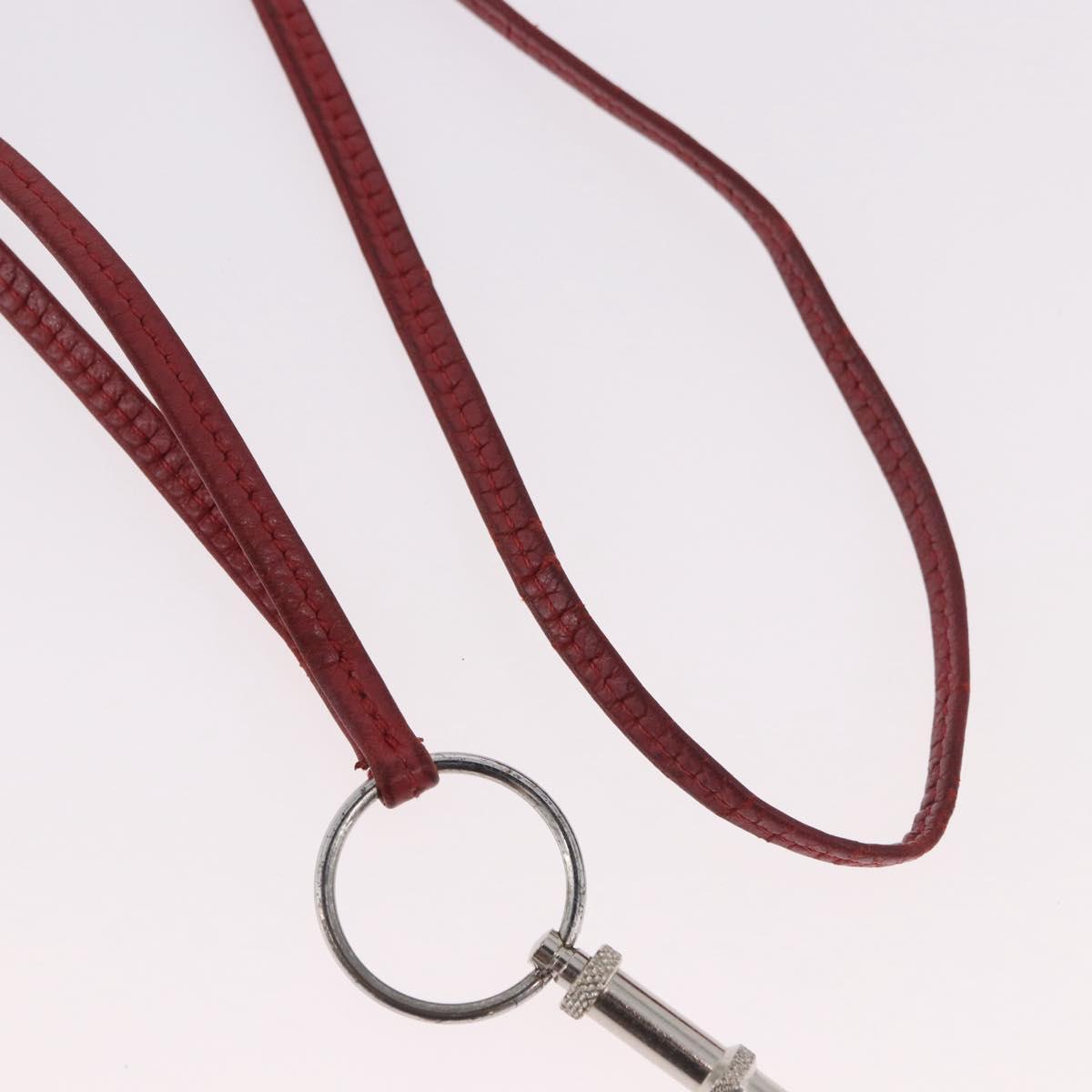 HERMES Whistle Charm metal Silver Auth bs35483