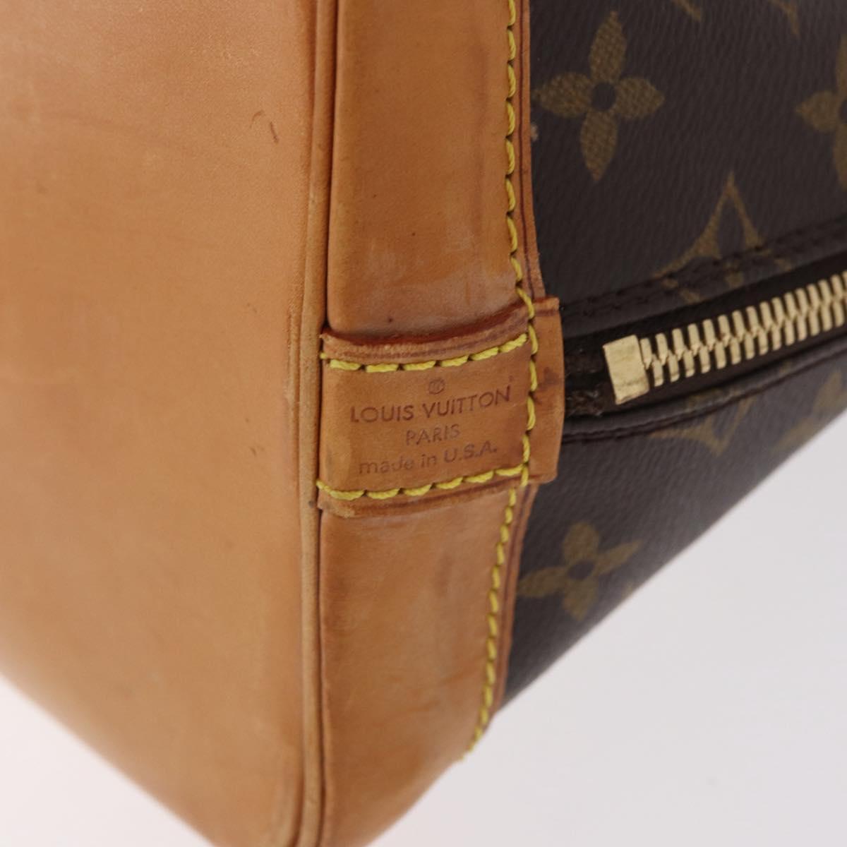 LOUIS VUITTON Monogram Alma Hand Bag M51130 LV Auth bs35485